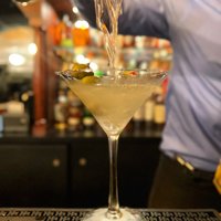 Saturday nights call for a proper dirty martini at Amata. #amatanyc